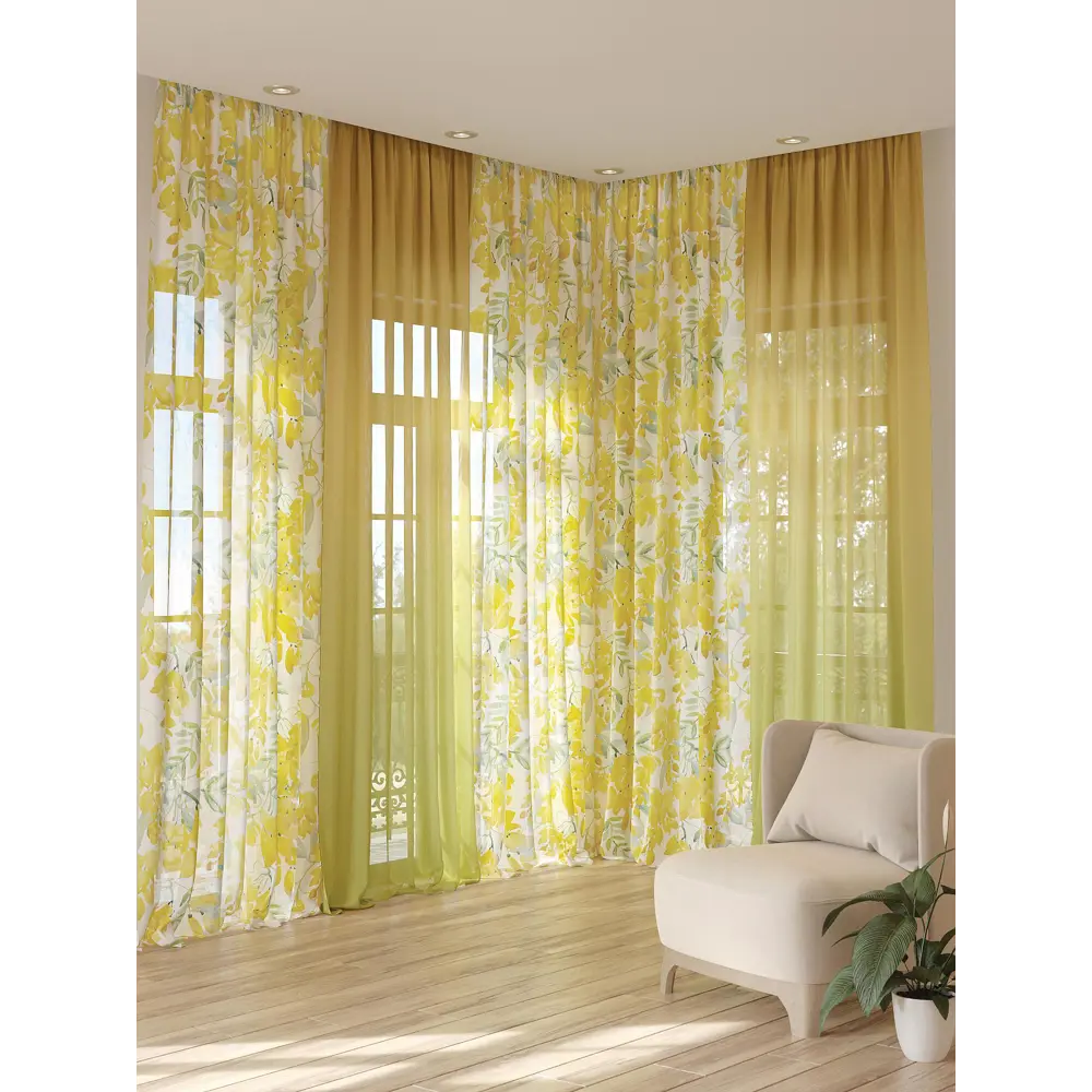 Фото 3 Тюль на ленте Helga Лекронса 150x280 см вуаль цвет белый HH974443 Фото 3 Тюль на ленте Helga Лекронса 150x280 см вуаль цвет белый HH974443