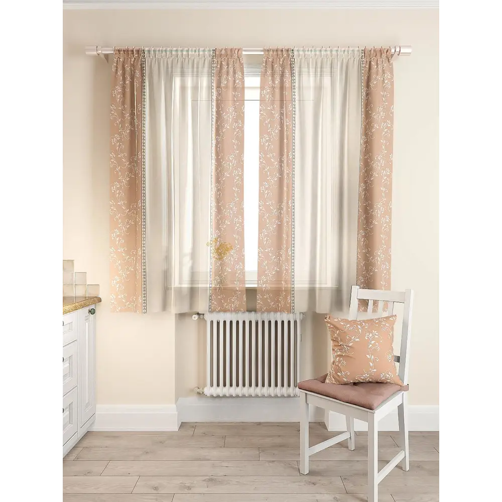 Фото 3 Тюль на ленте Helga Фрема 150x180 см вуаль цвет бежевый HH930070 Фото 3 Тюль на ленте Helga Фрема 150x180 см вуаль цвет бежевый HH930070