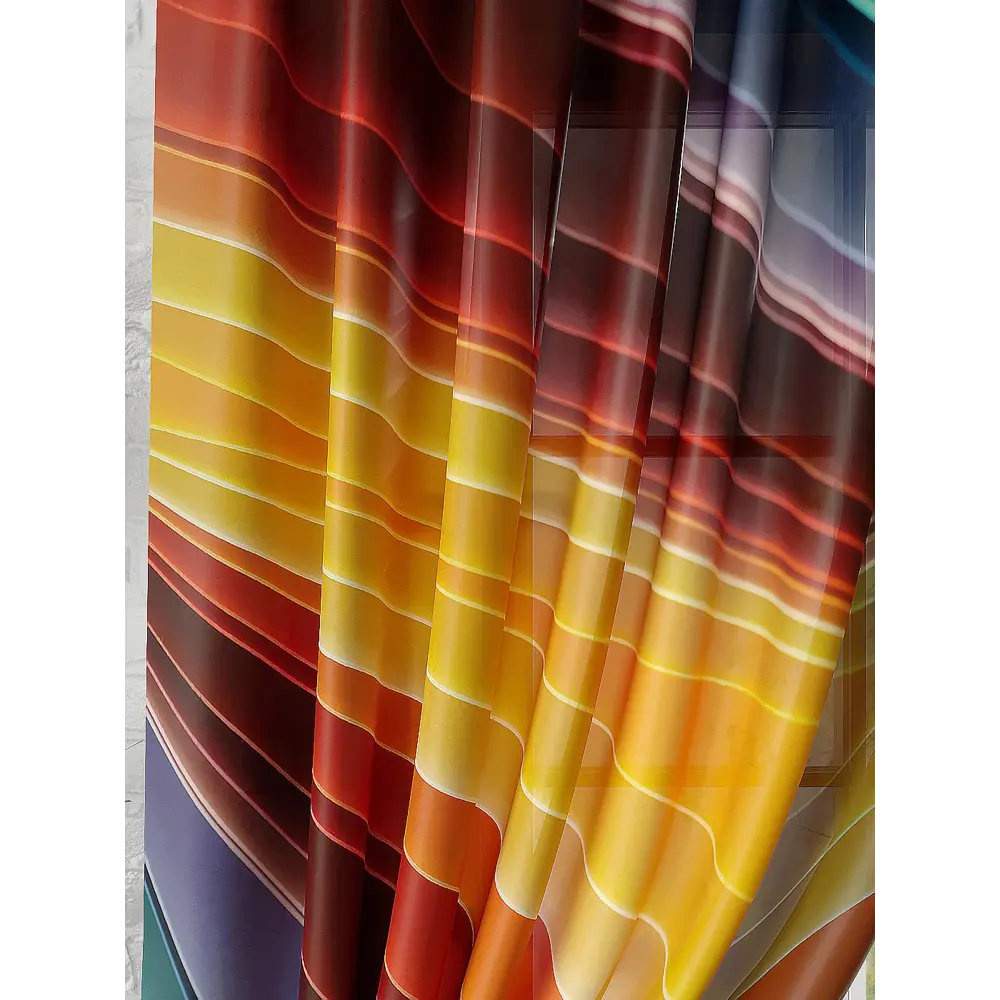 Фото 2 Тюль на ленте Helga Лианар 150x180 см вуаль цвет синий/красный/оранжевый HH930349 Фото 2 Тюль на ленте Helga Лианар 150x180 см вуаль цвет синий/красный/оранжевый HH930349
