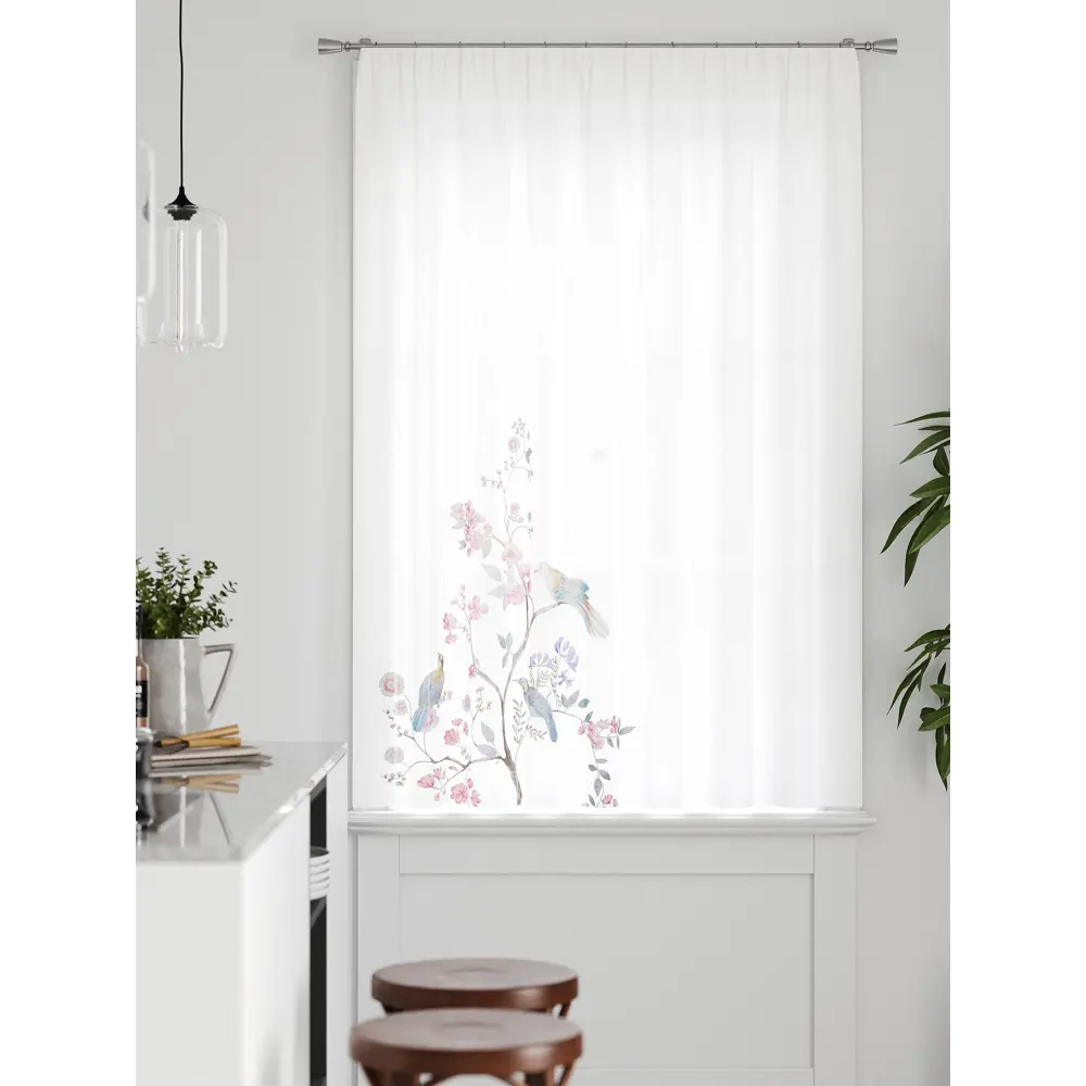 Фото 4 Тюль на ленте Comfy Way Милакси - 05 150x160 см вуаль цвет белый CW590005 Фото 4 Тюль на ленте Comfy Way Милакси - 05 150x160 см вуаль цвет белый CW590005
