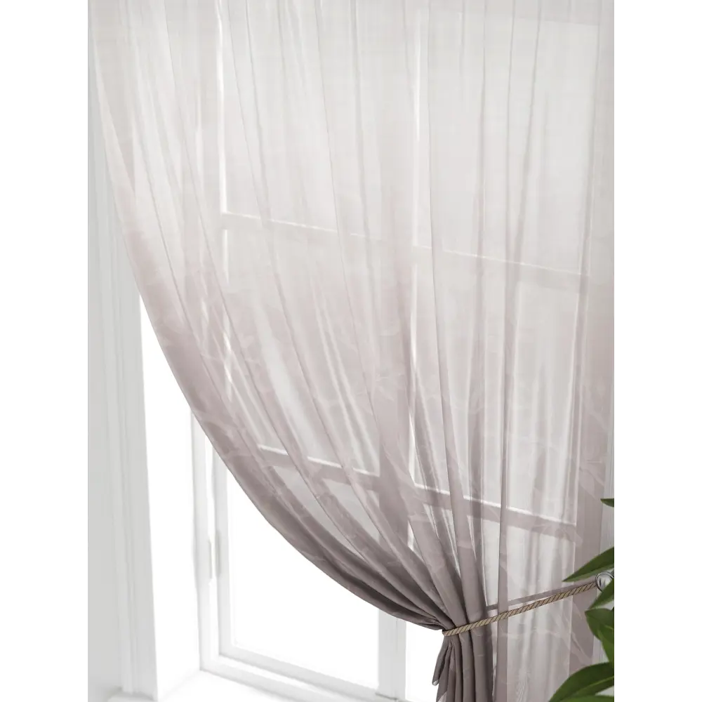 Фото 5 Тюль на ленте Comfy Way Милакси - 02 150x160 см вуаль цвет бежевый CW590002 Фото 5 Тюль на ленте Comfy Way Милакси - 02 150x160 см вуаль цвет бежевый CW590002