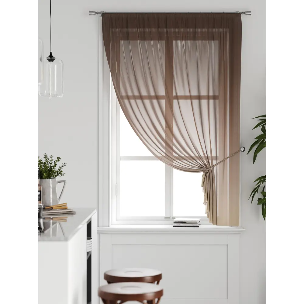Фото Тюль на ленте Comfy Way Милакси - 15 150x160 см вуаль цвет бежевый CW590015 Фото Тюль на ленте Comfy Way Милакси - 15 150x160 см вуаль цвет бежевый CW590015