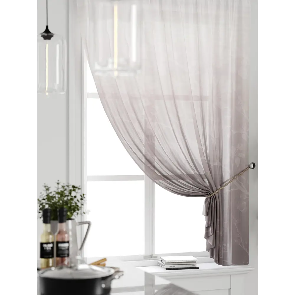 Фото 3 Тюль на ленте Comfy Way Милакси - 02 150x160 см вуаль цвет бежевый CW590002 Фото 3 Тюль на ленте Comfy Way Милакси - 02 150x160 см вуаль цвет бежевый CW590002