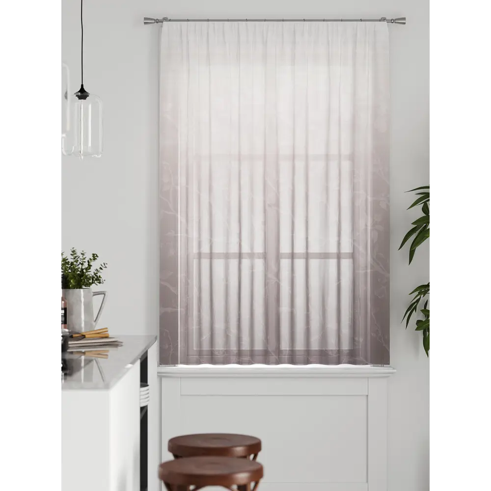 Фото 4 Тюль на ленте Comfy Way Милакси - 02 150x160 см вуаль цвет бежевый CW590002 Фото 4 Тюль на ленте Comfy Way Милакси - 02 150x160 см вуаль цвет бежевый CW590002