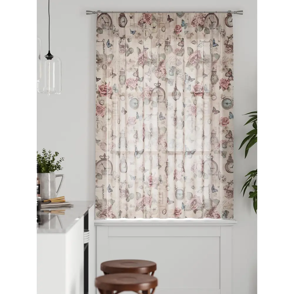 Фото 4 Тюль на ленте Comfy Way Грентил - 118 150x170 см вуаль цвет бежевый CW591118 Фото 4 Тюль на ленте Comfy Way Грентил - 118 150x170 см вуаль цвет бежевый CW591118
