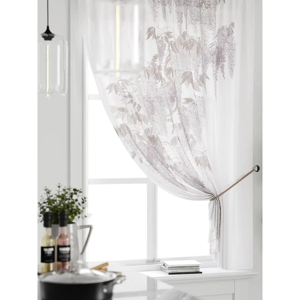Фото 3 Тюль на ленте Comfy Way Грентил - 40 150x170 см вуаль цвет бежевый CW591040 Фото 3 Тюль на ленте Comfy Way Грентил - 40 150x170 см вуаль цвет бежевый CW591040
