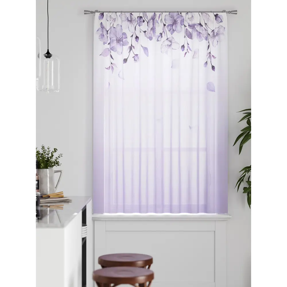 Фото 4 Тюль на ленте Comfy Way Грентил - 68 150x170 см вуаль цвет белый CW591068 Фото 4 Тюль на ленте Comfy Way Грентил - 68 150x170 см вуаль цвет белый CW591068