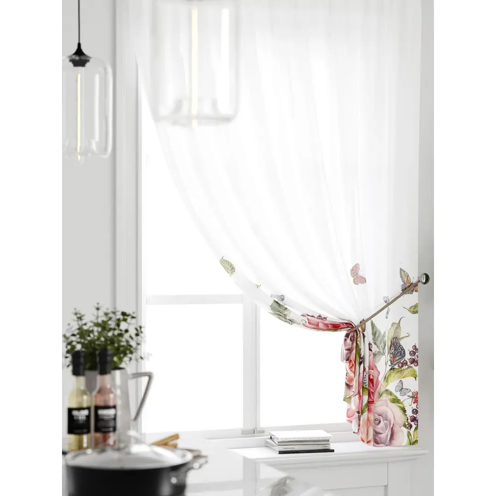 Фото 3 Тюль на ленте Comfy Way Грентил - 42 150x170 см вуаль цвет белый CW591042 Фото 3 Тюль на ленте Comfy Way Грентил - 42 150x170 см вуаль цвет белый CW591042