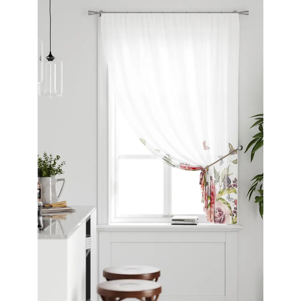 Фото Тюль на ленте Comfy Way Грентил - 42 150x170 см вуаль цвет белый CW591042 Фото Тюль на ленте Comfy Way Грентил - 42 150x170 см вуаль цвет белый CW591042