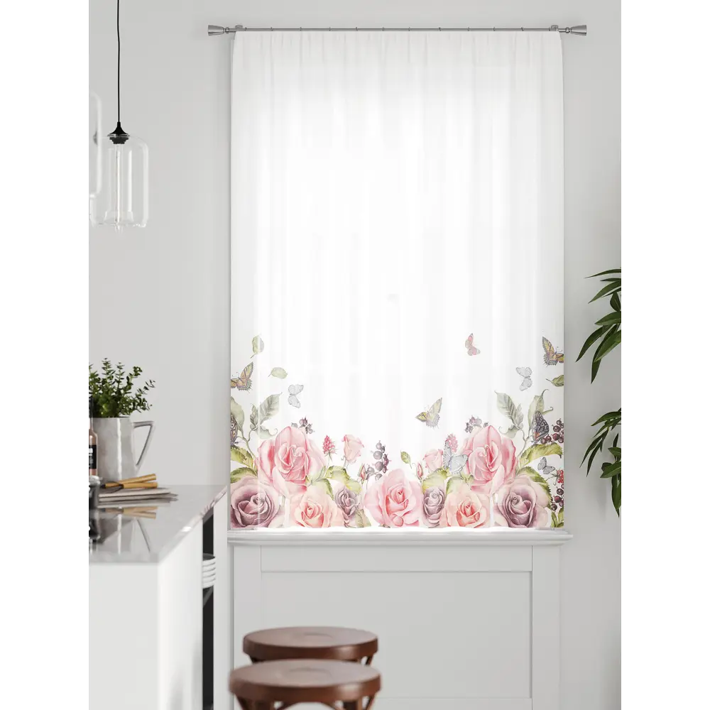Фото 4 Тюль на ленте Comfy Way Грентил - 42 150x170 см вуаль цвет белый CW591042 Фото 4 Тюль на ленте Comfy Way Грентил - 42 150x170 см вуаль цвет белый CW591042
