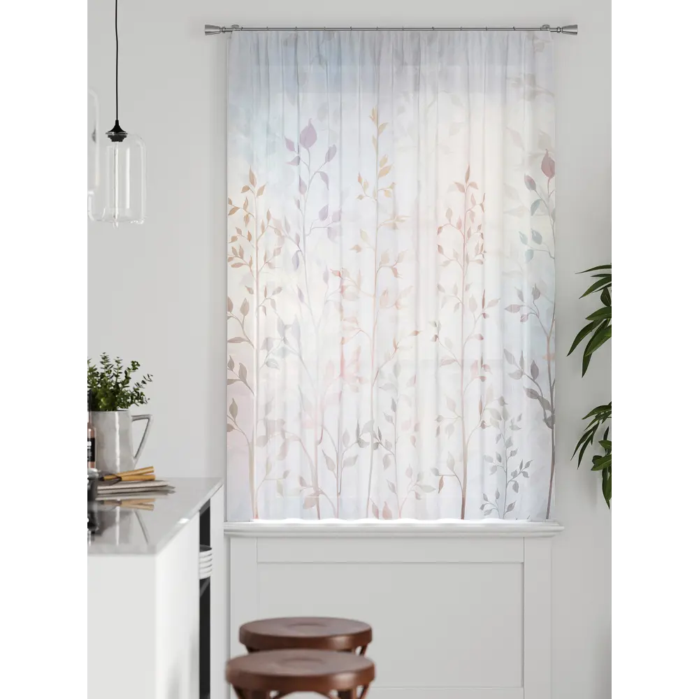 Фото 4 Тюль на ленте Comfy Way Грентил - 52 150x170 см вуаль цвет бежевый CW591052 Фото 4 Тюль на ленте Comfy Way Грентил - 52 150x170 см вуаль цвет бежевый CW591052