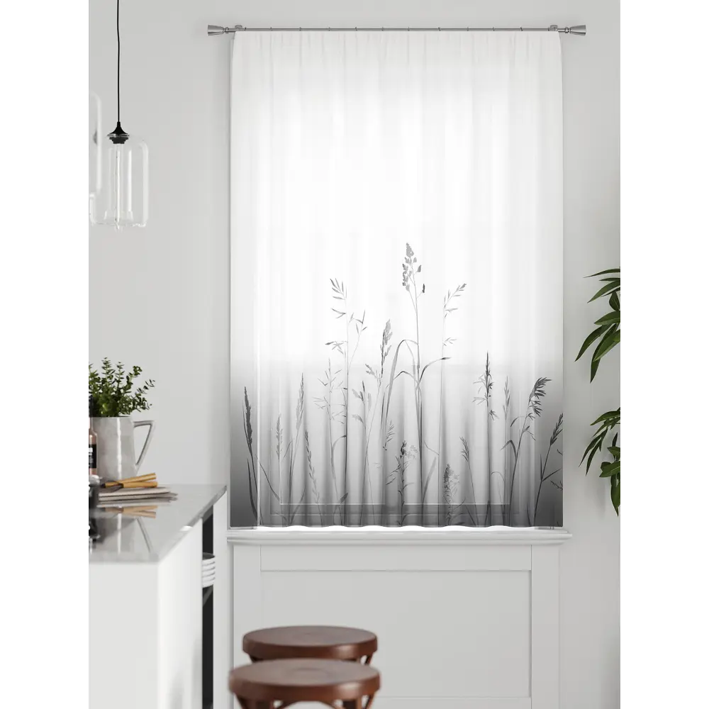 Фото 4 Тюль на ленте Comfy Way Грентил - 96 150x170 см вуаль цвет белый CW591096 Фото 4 Тюль на ленте Comfy Way Грентил - 96 150x170 см вуаль цвет белый CW591096
