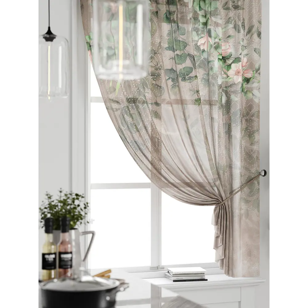Фото 3 Тюль на ленте Comfy Way Грентил - 122 150x170 см вуаль цвет коричневый CW591122 Фото 3 Тюль на ленте Comfy Way Грентил - 122 150x170 см вуаль цвет коричневый CW591122