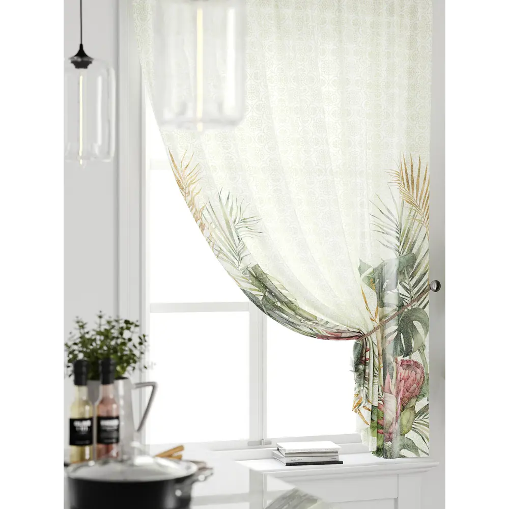 Фото 3 Тюль на ленте Comfy Way Грентил - 73 150x170 см вуаль цвет зеленый CW591073 Фото 3 Тюль на ленте Comfy Way Грентил - 73 150x170 см вуаль цвет зеленый CW591073