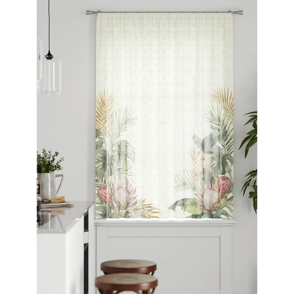Фото 4 Тюль на ленте Comfy Way Грентил - 73 150x170 см вуаль цвет зеленый CW591073 Фото 4 Тюль на ленте Comfy Way Грентил - 73 150x170 см вуаль цвет зеленый CW591073