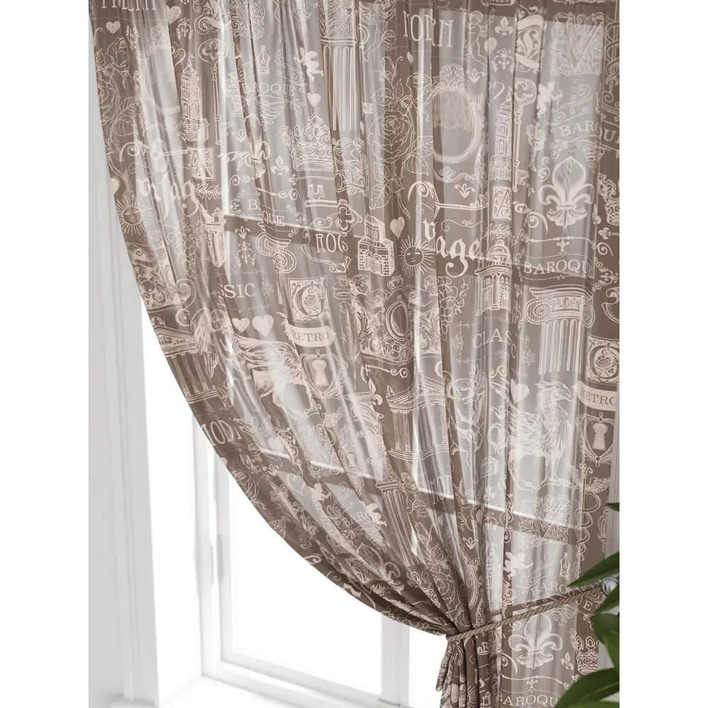 Фото 5 Тюль на ленте Comfy Way Грентил - 78 150x170 см вуаль цвет бежевый CW591078 Фото 5 Тюль на ленте Comfy Way Грентил - 78 150x170 см вуаль цвет бежевый CW591078