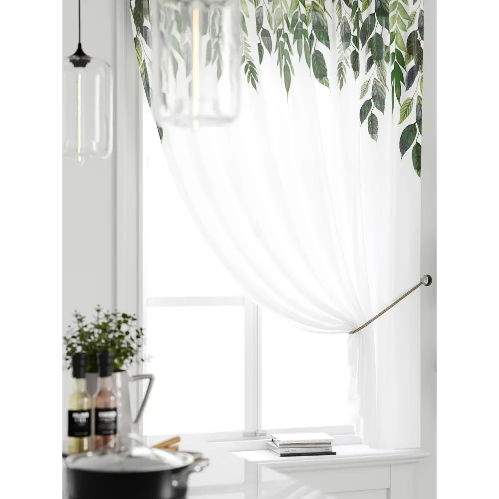 Фото 3 Тюль на ленте Comfy Way Грентил - 33 150x170 см вуаль цвет белый CW591033 Фото 3 Тюль на ленте Comfy Way Грентил - 33 150x170 см вуаль цвет белый CW591033