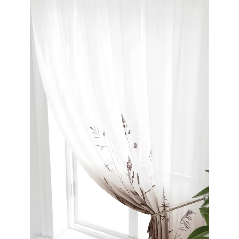 Фото 5 Тюль на ленте Comfy Way Грентил - 97 150x170 см вуаль цвет белый CW591097 Фото 5 Тюль на ленте Comfy Way Грентил - 97 150x170 см вуаль цвет белый CW591097