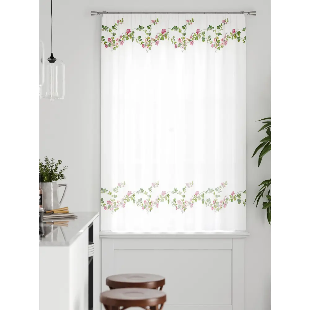 Фото 4 Тюль на ленте Comfy Way Грентил - 34 150x170 см вуаль цвет белый CW591034 Фото 4 Тюль на ленте Comfy Way Грентил - 34 150x170 см вуаль цвет белый CW591034