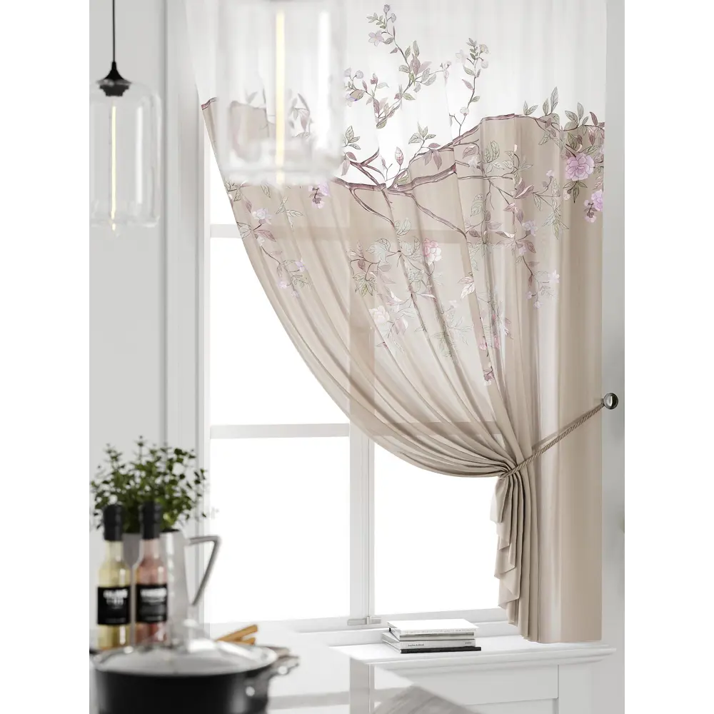 Фото 3 Тюль на ленте Comfy Way Грентил - 23 150x170 см вуаль цвет бежевый CW591023 Фото 3 Тюль на ленте Comfy Way Грентил - 23 150x170 см вуаль цвет бежевый CW591023
