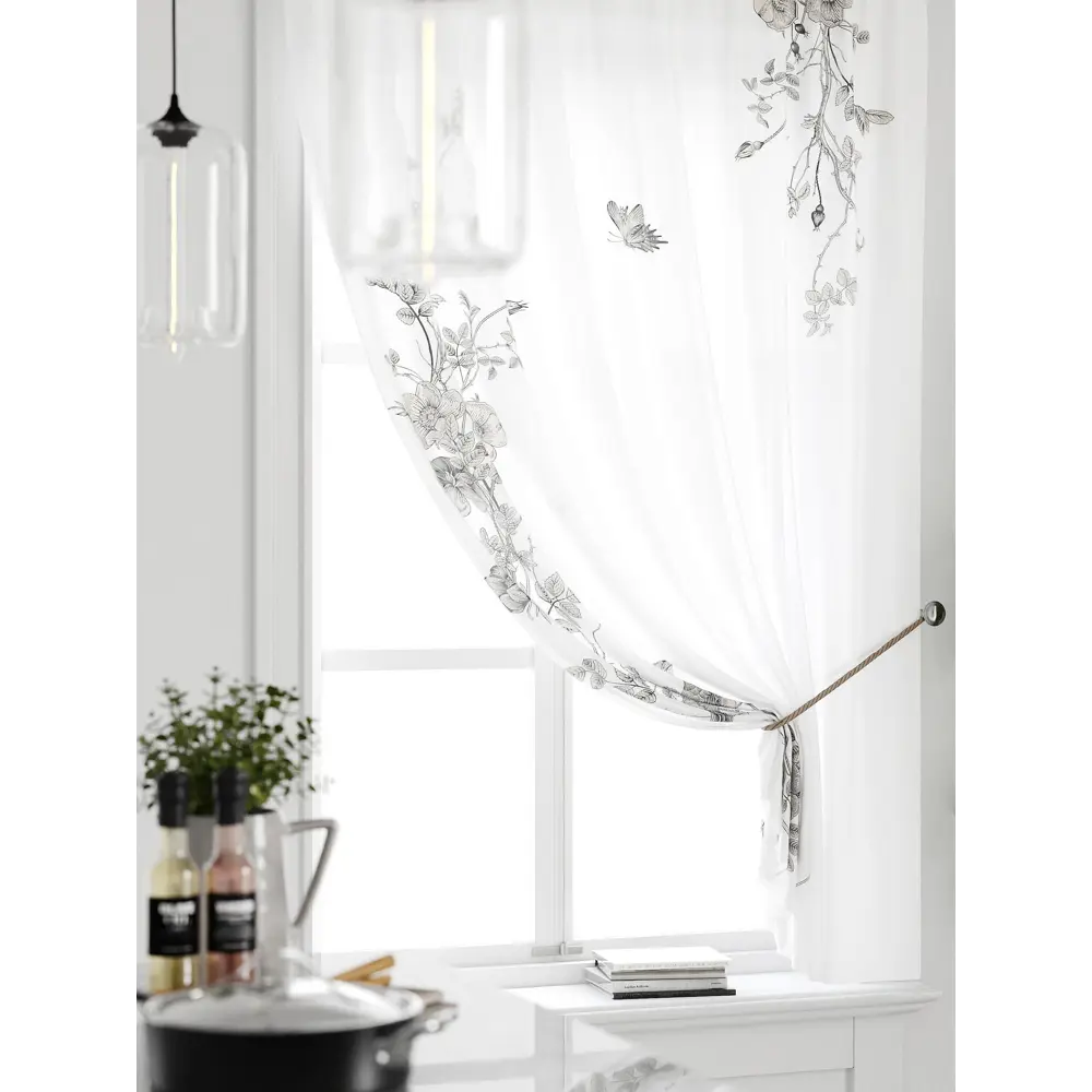 Фото 3 Тюль на ленте Comfy Way Грентил - 10 150x170 см вуаль цвет белый CW591010 Фото 3 Тюль на ленте Comfy Way Грентил - 10 150x170 см вуаль цвет белый CW591010