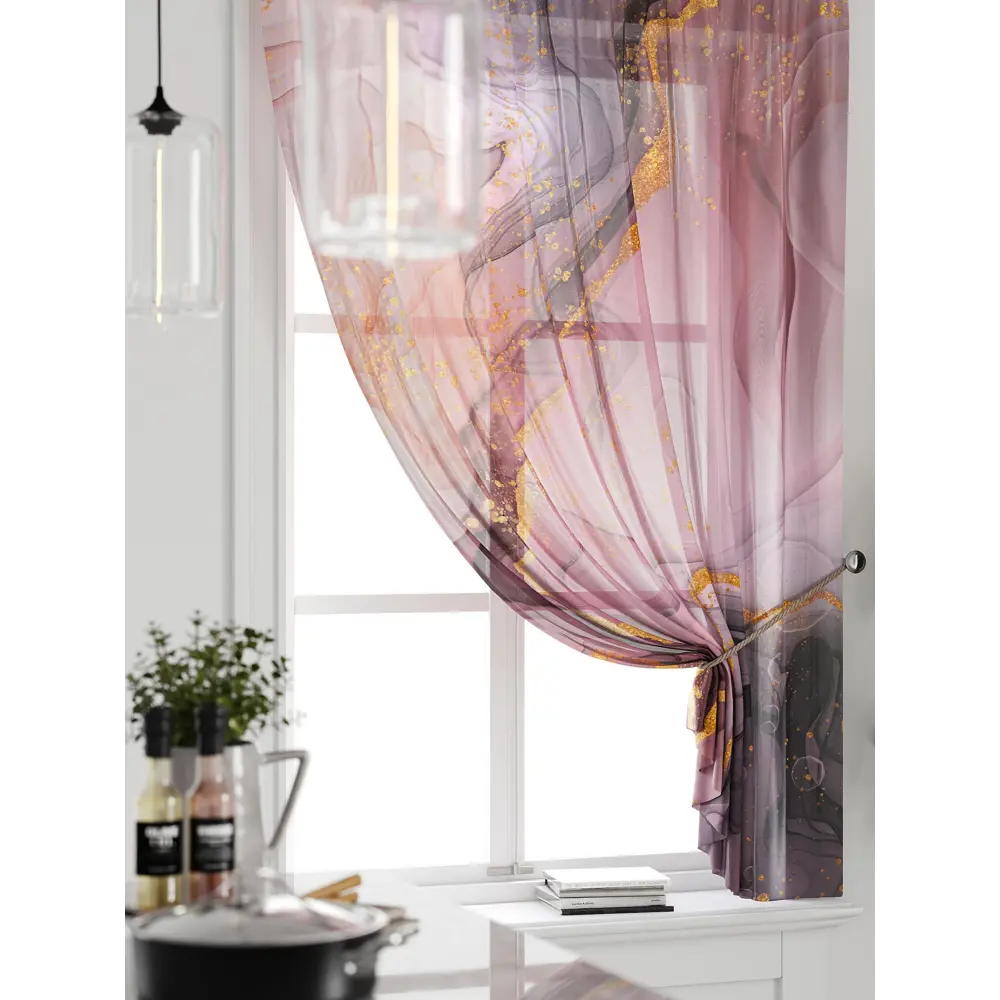Фото 3 Тюль на ленте Comfy Way Грентил - 15 150x170 см вуаль цвет розовый CW591015 Фото 3 Тюль на ленте Comfy Way Грентил - 15 150x170 см вуаль цвет розовый CW591015