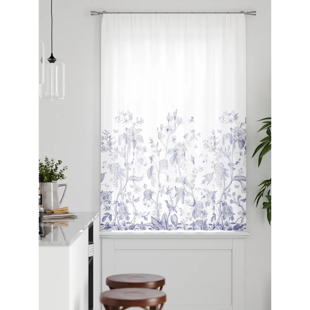 Фото 4 Тюль на ленте Comfy Way Грентил - 08 150x170 см вуаль цвет белый CW591008 Фото 4 Тюль на ленте Comfy Way Грентил - 08 150x170 см вуаль цвет белый CW591008