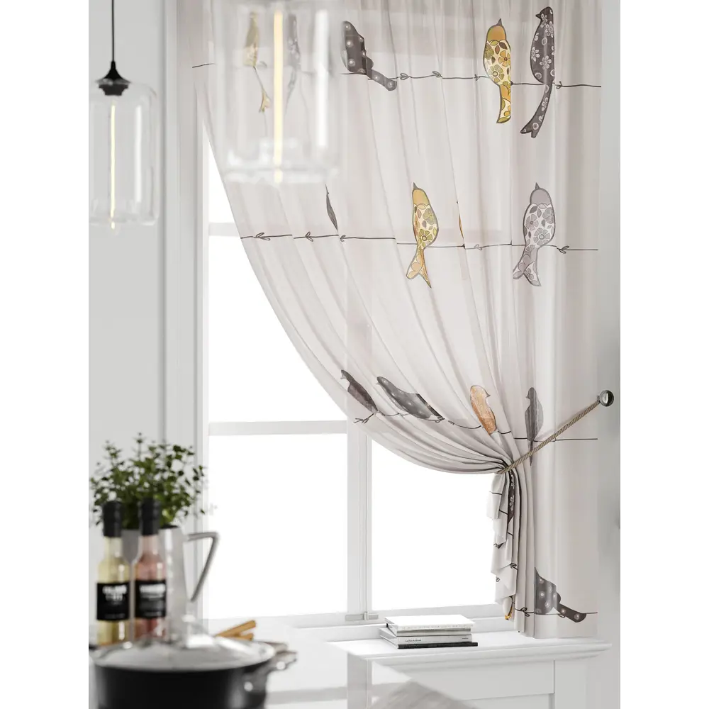Фото 3 Тюль на ленте Comfy Way Грентил - 30 150x170 см вуаль цвет бежевый CW591030 Фото 3 Тюль на ленте Comfy Way Грентил - 30 150x170 см вуаль цвет бежевый CW591030