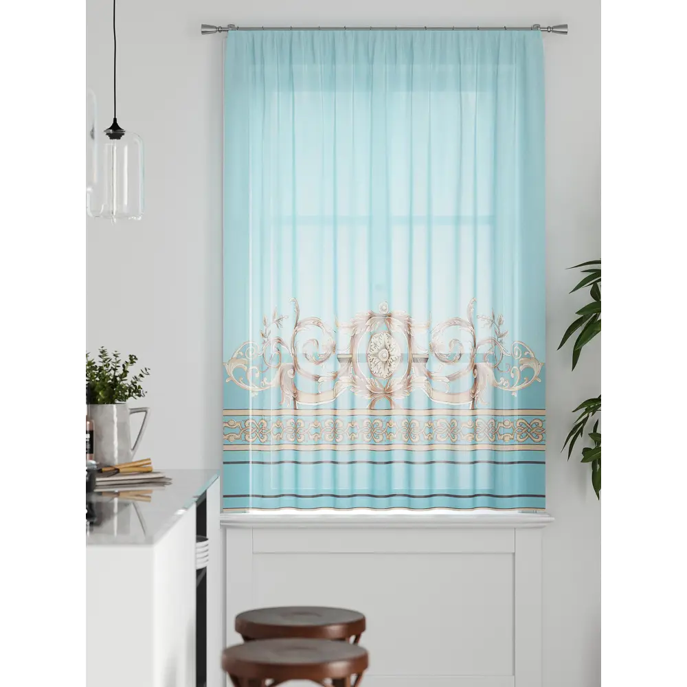 Фото 4 Тюль на ленте Comfy Way Грентил - 18 150x170 см вуаль цвет бежевый CW591018 Фото 4 Тюль на ленте Comfy Way Грентил - 18 150x170 см вуаль цвет бежевый CW591018