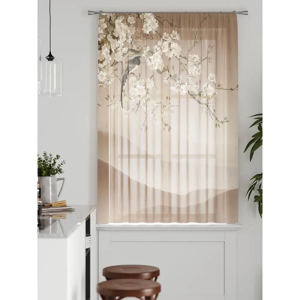 Фото 4 Тюль на ленте Comfy Way Грентил - 29 150x170 см вуаль цвет бежевый CW591029 Фото 4 Тюль на ленте Comfy Way Грентил - 29 150x170 см вуаль цвет бежевый CW591029