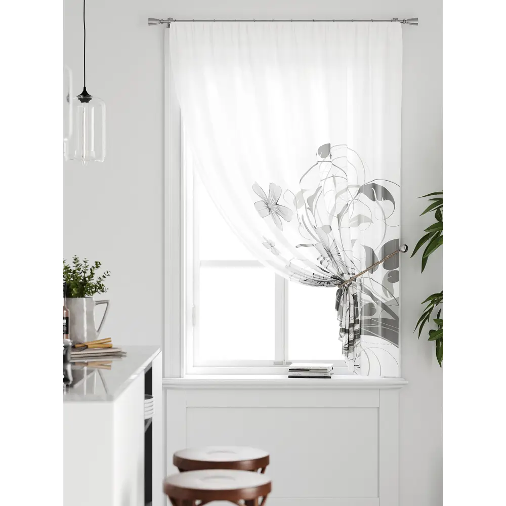 Фото Тюль на ленте Comfy Way Грентил - 19 150x170 см вуаль цвет белый CW591019 Фото Тюль на ленте Comfy Way Грентил - 19 150x170 см вуаль цвет белый CW591019