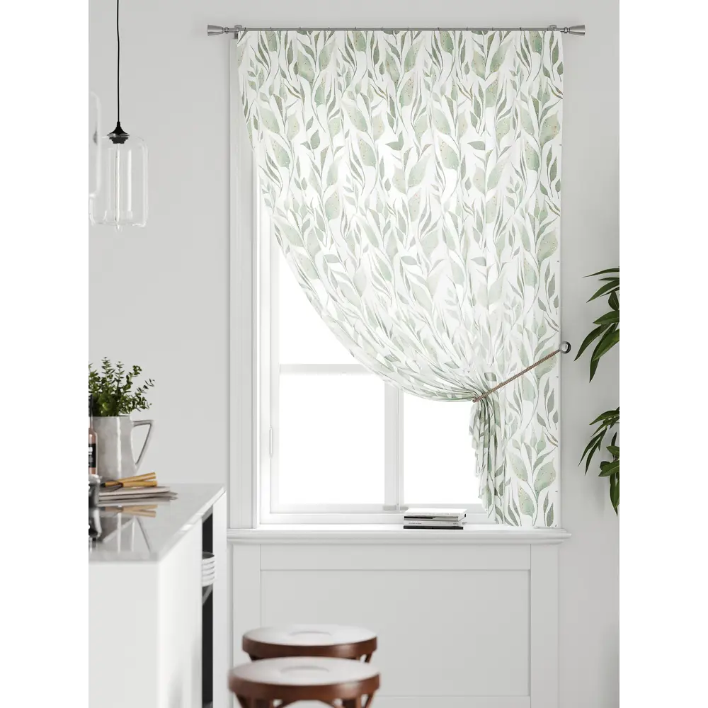 Фото Тюль на ленте Comfy Way Грентил - 12 150x170 см вуаль цвет белый CW591012