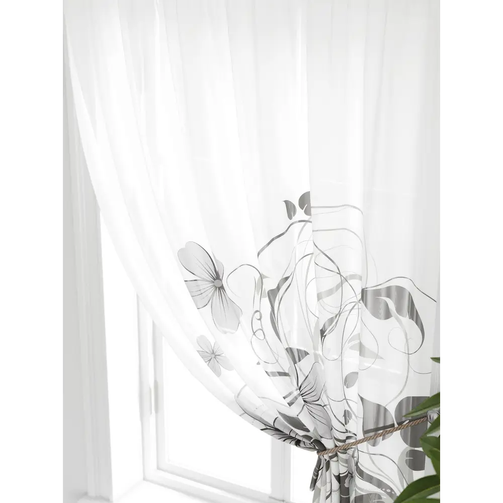 Фото 5 Тюль на ленте Comfy Way Грентил - 19 150x170 см вуаль цвет белый CW591019 Фото 5 Тюль на ленте Comfy Way Грентил - 19 150x170 см вуаль цвет белый CW591019