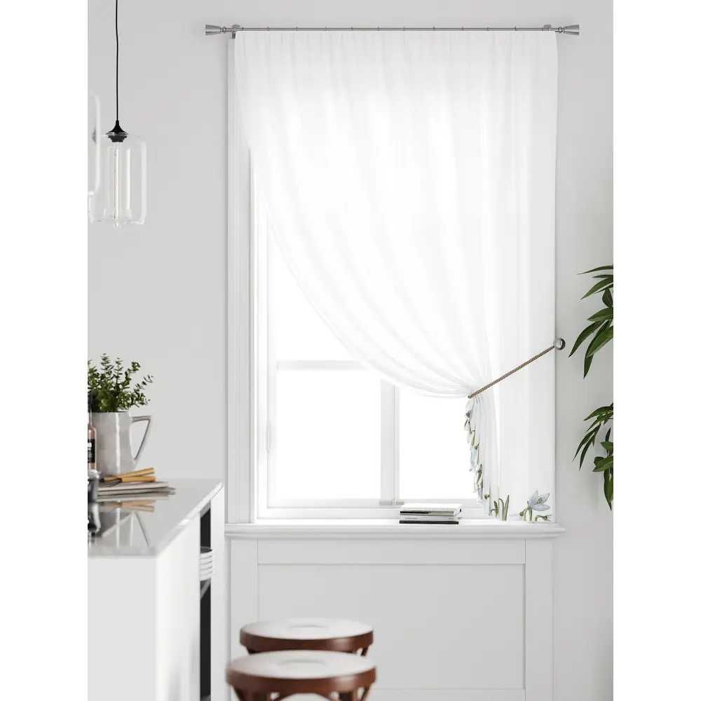 Фото Тюль на ленте Comfy Way Грентил - 31 150x170 см вуаль цвет белый CW591031 Фото Тюль на ленте Comfy Way Грентил - 31 150x170 см вуаль цвет белый CW591031