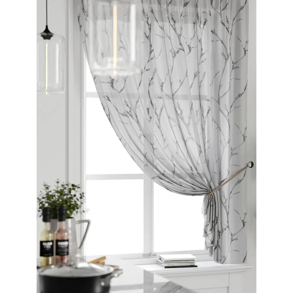 Фото 3 Тюль на ленте Comfy Way Милакси - 01 150x160 см вуаль цвет серый CW590001 Фото 3 Тюль на ленте Comfy Way Милакси - 01 150x160 см вуаль цвет серый CW590001