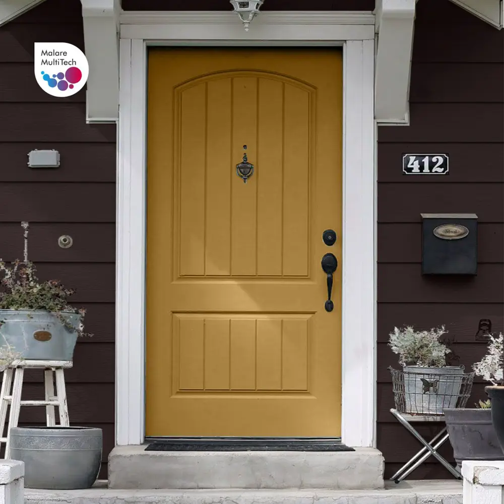 Фото 6 Краска для деревянных окон и дверей Malare Latex L_Окна_двери_г_103 антисептическая быстросохнущая без запаха полуглянцевая цвет горький шоколад 10 кг