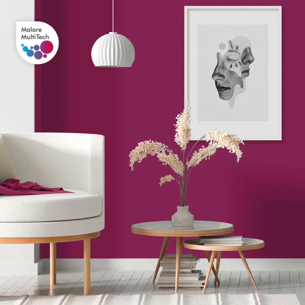 Фото 5 Краска резиновая Malare ProfleX Latex для фасадов интерьера мебели кровли цоколей быстросохнущая полуглянцевая цвет амарантово-пурпурный 2 кг Фото 5 Краска резиновая Malare ProfleX Latex для фасадов интерьера мебели кровли цоколей быстросохнущая полуглянцевая цвет амарантово-пурпурный 2 кг