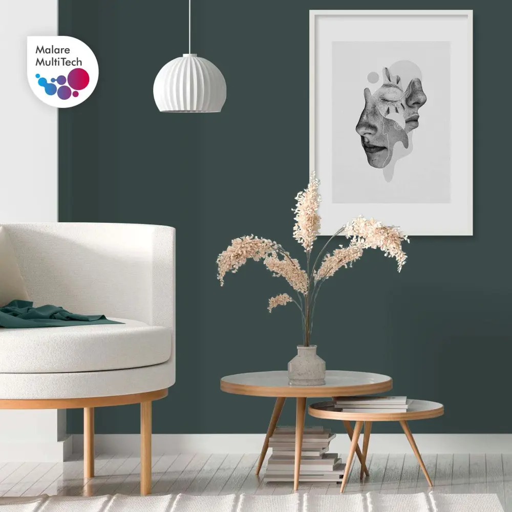 Фото 5 Краска резиновая Malare ProfleX Latex для фасадов интерьера мебели кровли цоколей быстросохнущая полуглянцевая цвет голубая ель 10 кг