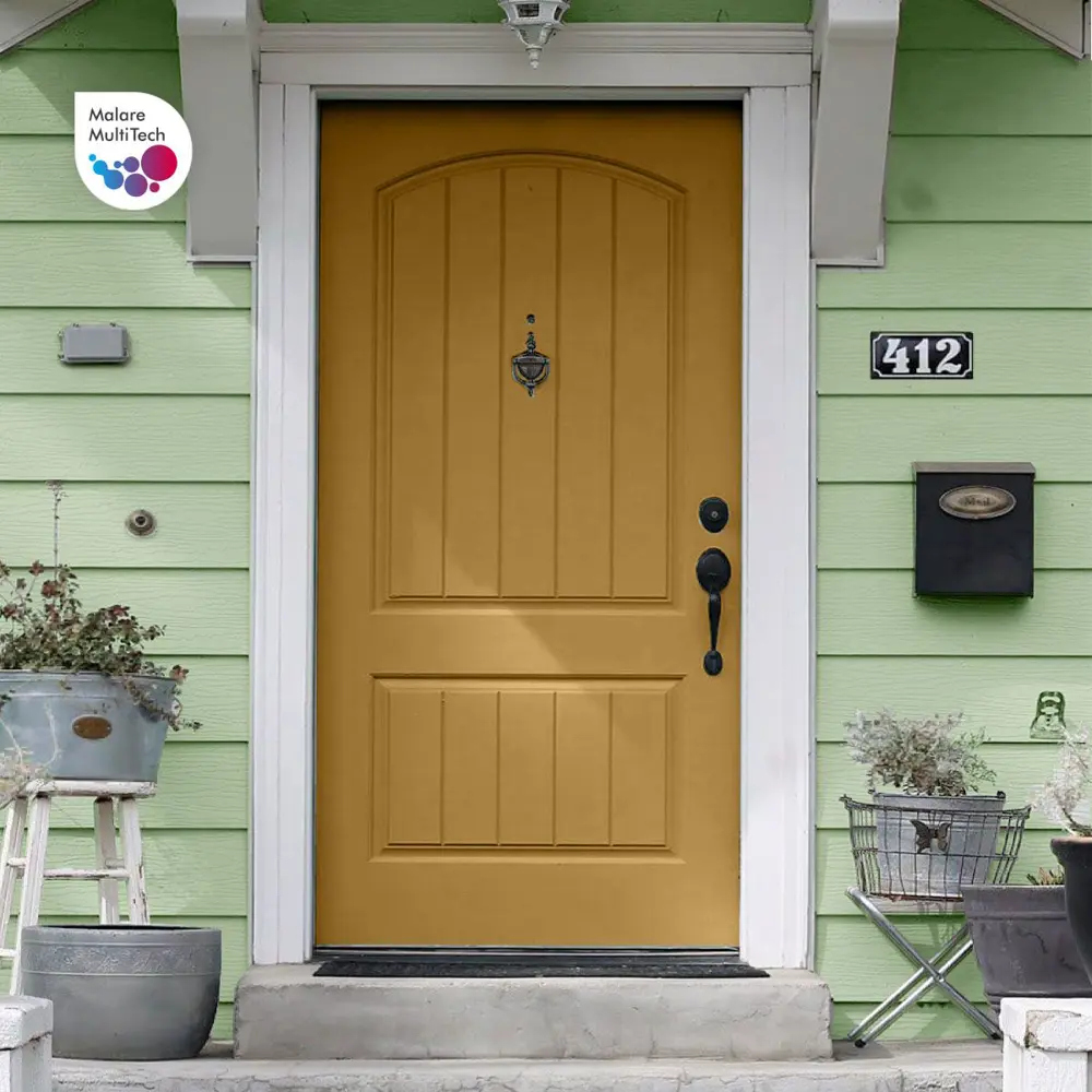 Фото 6 Краска резиновая Malare ProfleX Latex для фасадов интерьера мебели кровли цоколей быстросохнущая полуглянцевая цвет светло-зеленый 2 кг