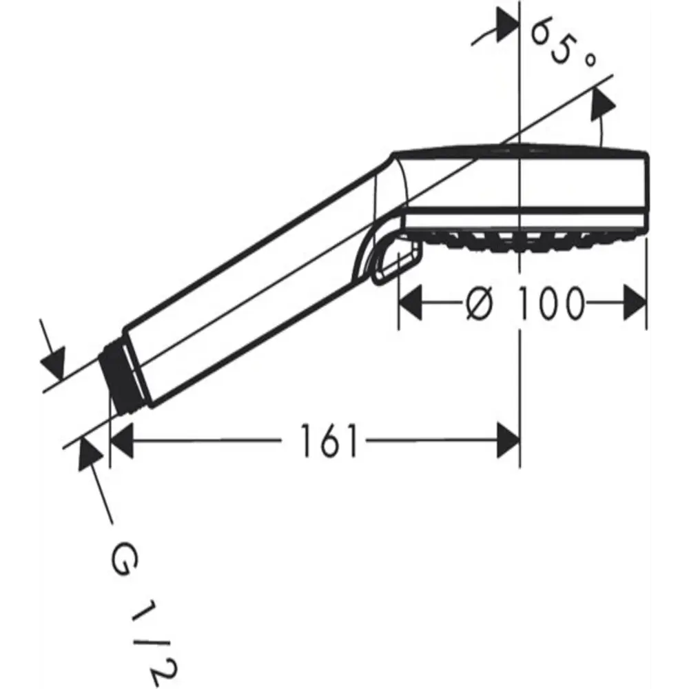 Фото 2 Лейка для душа Hansgrohe 00000048364 2 режимная цвет белый/хром