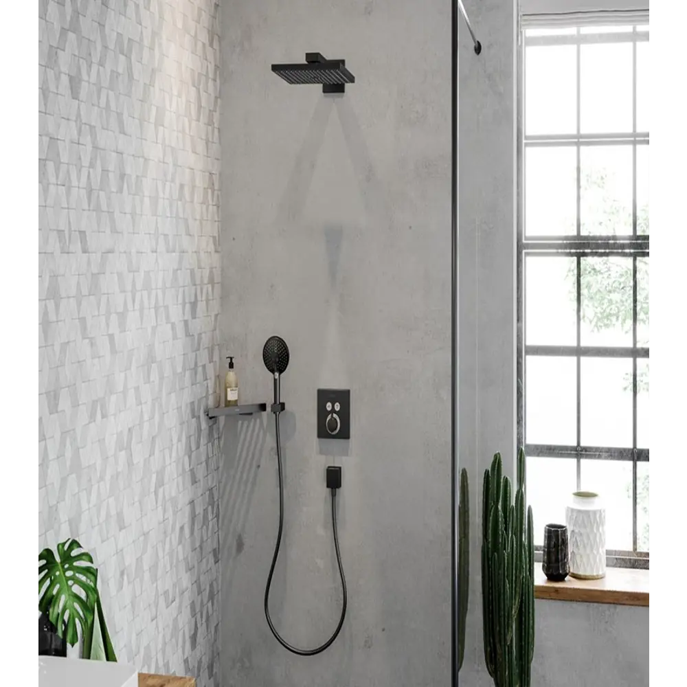 Фото 4 Лейка для душа Hansgrohe 00000082216 3 режимная цвет матовый черный