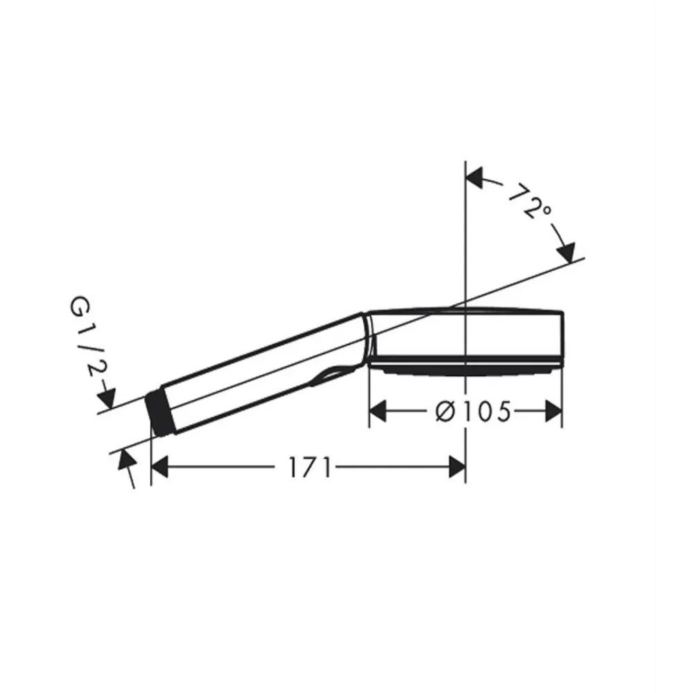 Фото 2 Лейка для душа Hansgrohe 00000094098 3 режимная цвет белый матовый