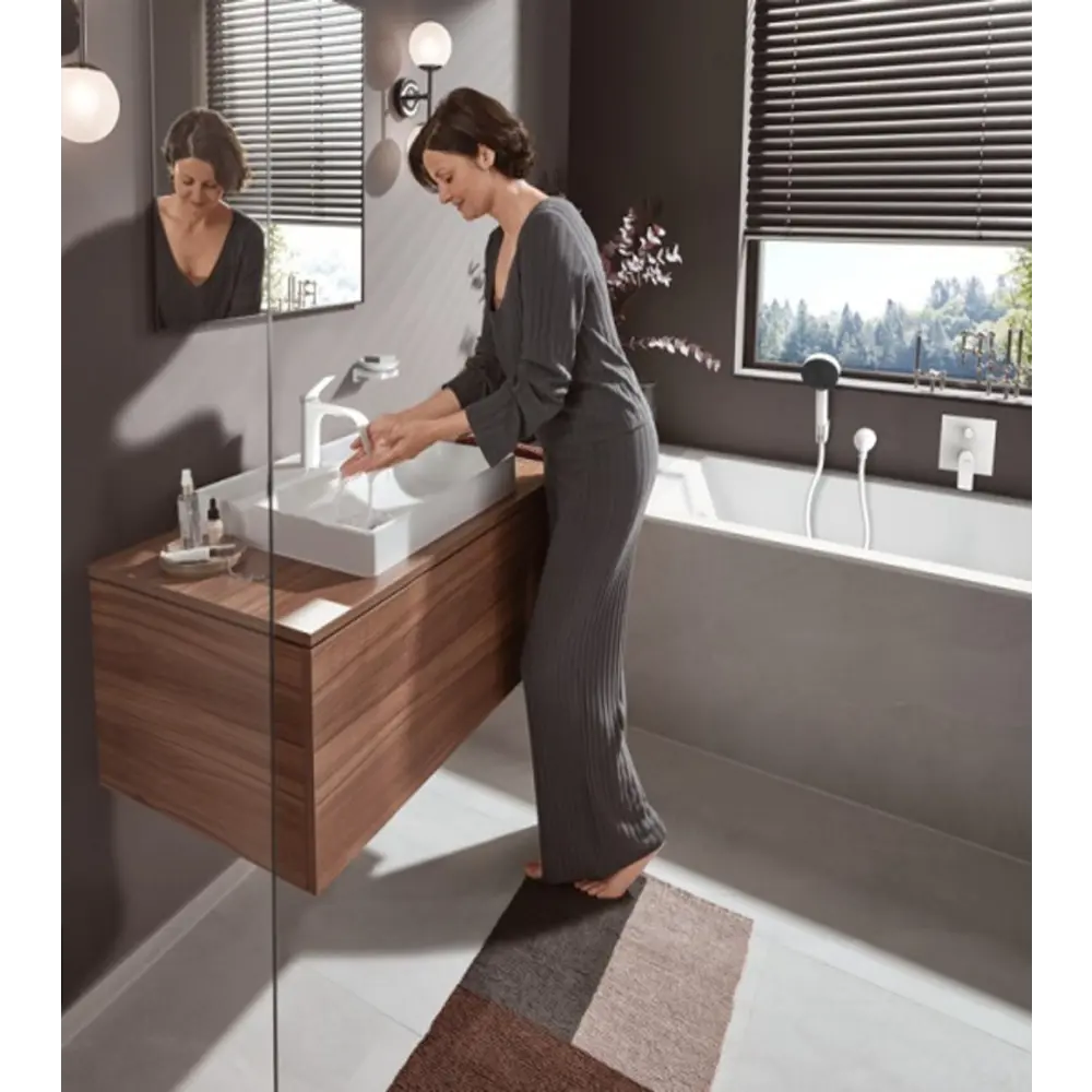 Фото 5 Лейка для душа Hansgrohe 00000094098 3 режимная цвет белый матовый