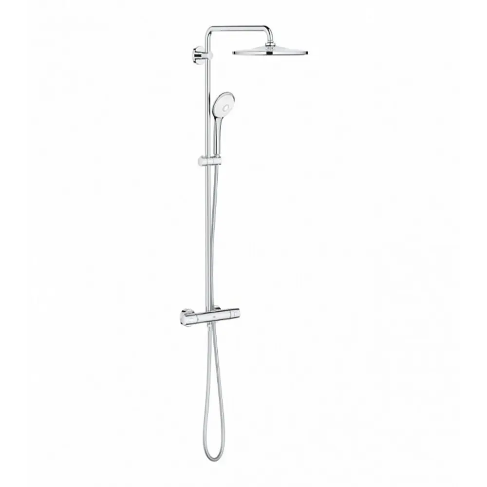 Фото Душевая система GROHE Euphoria System 310 26075001 с термостатом для настенного монтажа цвет хром Фото Душевая система GROHE Euphoria System 310 26075001 с термостатом для настенного монтажа цвет хром