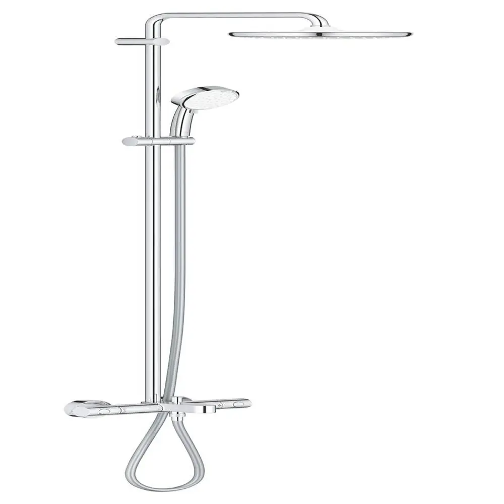 Фото Душевая система GROHE Tempesta Cosmopolitan System 250 26672000 с термостатом для ванны цвет хром Фото Душевая система GROHE Tempesta Cosmopolitan System 250 26672000 с термостатом для ванны цвет хром