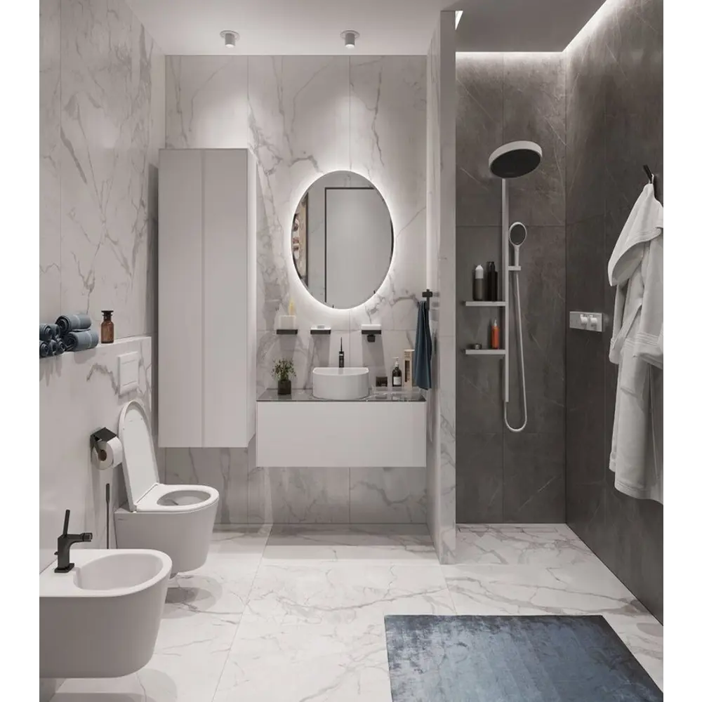 Фото 5 Душевая система HANSGROHE Rainfinity Showerpipe 360 1jet 26842700 цвет матовый белый Фото 5 Душевая система HANSGROHE Rainfinity Showerpipe 360 1jet 26842700 цвет матовый белый