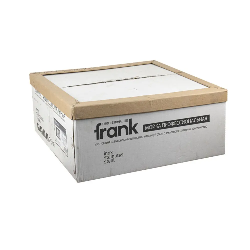 Фото 2 Мойка для кухни врезная с коландером Frank profi 50x50 см глубина чаши 20 см нержавеющая сталь цвет черный Фото 2 Мойка для кухни врезная с коландером Frank profi 50x50 см глубина чаши 20 см нержавеющая сталь цвет черный
