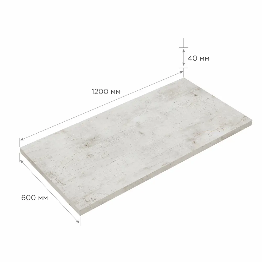 Фото 3 Столешница Slotex 120x60x4 см ДСП цвет фристайл Фото 3 Столешница Slotex 120x60x4 см ДСП цвет фристайл