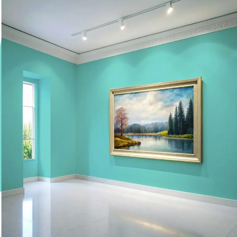 Фото 4 Краска для стен и потолков моющаяся Profipaints Eco Interior Vision износостойкая матовая цвет морская волна 0.9 л Фото 4 Краска для стен и потолков моющаяся Profipaints Eco Interior Vision износостойкая матовая цвет морская волна 0.9 л