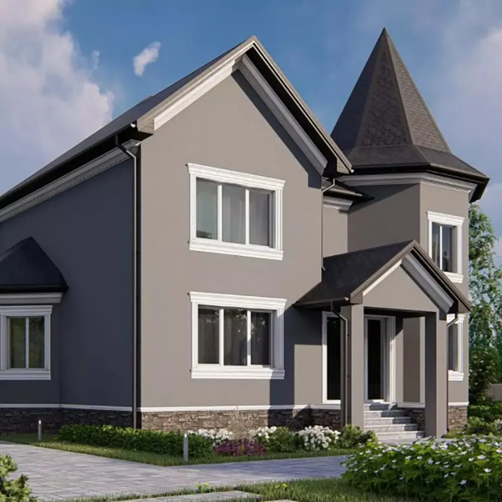 Фото 11 Краска фасадная Profipaints Eco Facade Acryl износостойкая полуглянцевая цвет базальтово-серый RAL-7012 0.9 л Фото 11 Краска фасадная Profipaints Eco Facade Acryl износостойкая полуглянцевая цвет базальтово-серый RAL-7012 0.9 л